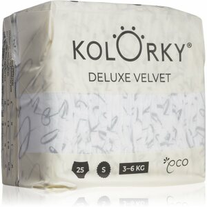 Kolorky Deluxe Velvet Love Live Laugh eldobható ÖKO pelenkák S méret 3-6 Kg 25 db