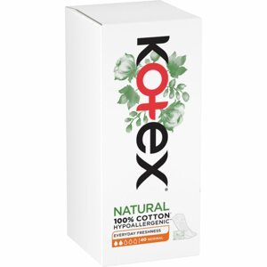 Kotex Natural Normal Everyday Freshness Liners tisztasági betétek 40 db
