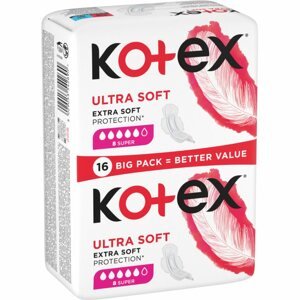Kotex Ultra Soft Super egészségügyi betétek 16 db