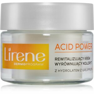 Lirene Acid Power revitalizáló krém egységesíti a bőrszín tónusait 50 ml