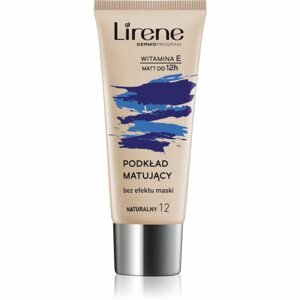 Lirene Nature Matte mattító make-up folyadék a hosszan tartó hatásért árnyalat 12 Natural 30 ml