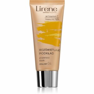 Lirene Vitamin C bőrvilágosító make-up fluid a hosszan tartó hatásért árnyalat 04 Tanned 30 ml