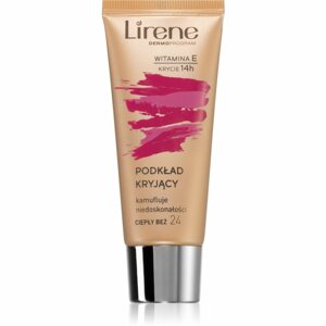Lirene Vitamin E fedő make-up folyadék árnyalat 24 Beige 30 ml