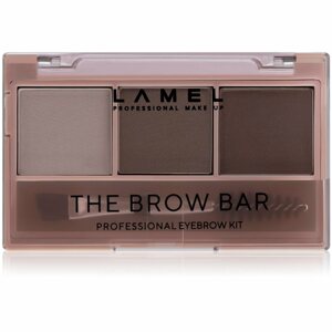 LAMEL BASIC The Brow Bar paletta a szemöldök sminkeléséhez kefével #402 4,5 g