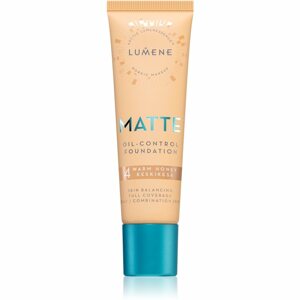 Lumene Matte Oil-Control fluid make-up kombinált és zsíros bőrre árnyalat 4 Warm Honey 30 ml