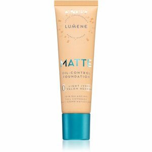 Lumene Matte Oil-Control fluid make-up kombinált és zsíros bőrre árnyalat 0 Light Ivory 30 ml