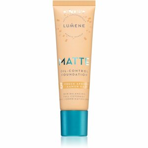 Lumene Matte Oil-Control fluid make-up kombinált és zsíros bőrre árnyalat 3 Fresh Apricot 30 ml