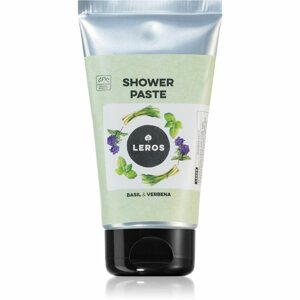 Leros Shower paste basil & verbena természetes paszta a táplálásért és hidratálásért 130 ml