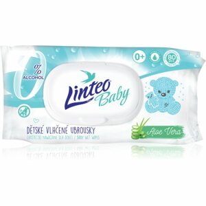 Linteo Baby Pure & Fresh finom nedves törlőkendők gyermekeknek aleo verával 80 db