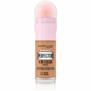 Maybelline Instant Age Rewind Perfector 4-in-1 Glow élénkítő make-up a természetes hatásért árnyalat 02 Medium 20 ml