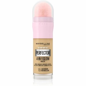Maybelline Instant Age Rewind Perfector 4-in-1 Glow élénkítő make-up a természetes hatásért árnyalat 1.5 Light Medium 20 ml