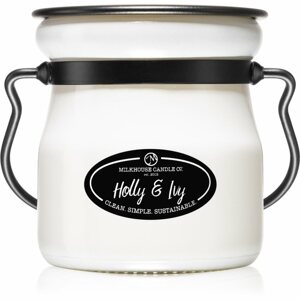 Milkhouse Candle Co. Creamery Holly & Ivy illatgyertya Cream Jar 142 g