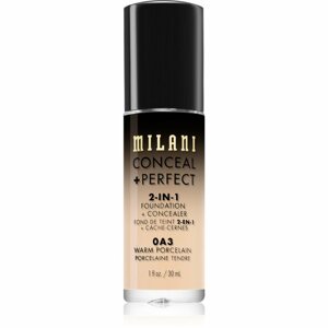Milani Conceal + Perfect 2-in-1 Foundation And Concealer alapozó 0A3 Warm Porcelain 30 ml