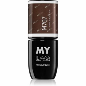 MYLAQ UV Gel Polish géles körömlakk árnyalat My Dark Chocolate 5 ml