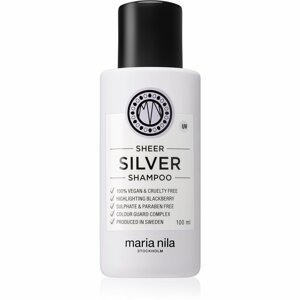 Maria Nila Sheer Silver Shampoo sampon a sárga tónusok neutralizálására 100 ml