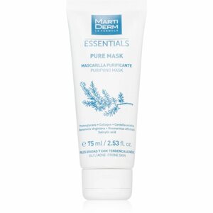 MartiDerm Essentials pórusösszehúzó tisztító arcmaszk a túlzott faggyú termelődés ellen 75 ml