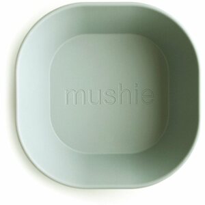 Mushie Square Dinnerware Bowl tál Sage 2 db