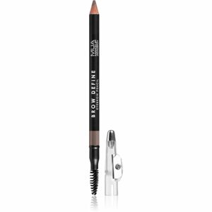 MUA Makeup Academy Brow Define tartós szemöldök ceruza kefével árnyalat Light Brown 1,2 g
