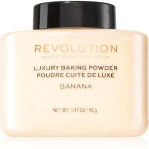 Makeup Revolution Baking Powder mattító lágy púder árnyalat Banana 42 g