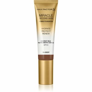 Max Factor Miracle Second Skin hidratáló krémes make-up SPF 20 árnyalat 13 Deep 30 ml