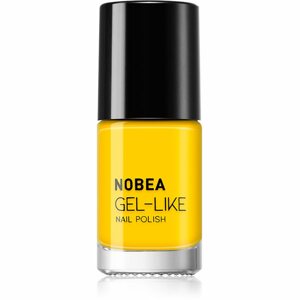 NOBEA Colourful Gel-like Nail Polish körömlakk géles hatással árnyalat honeybee #N32 6 ml