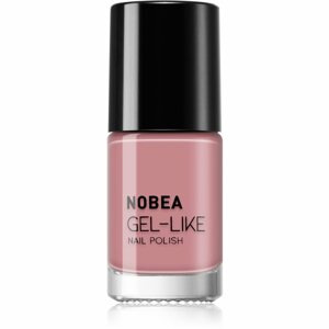 NOBEA Day-to-Day Gel-like Nail Polish körömlakk géles hatással árnyalat Timid pink #N04 6 ml