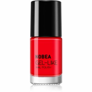 NOBEA Day-to-Day Gel-like Nail Polish körömlakk géles hatással árnyalat Ladybug red #N08 6 ml
