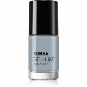 NOBEA Day-to-Day Gel-like Nail Polish körömlakk géles hatással árnyalat Cloudy grey #N10 6 ml