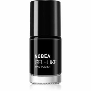 NOBEA Day-to-Day Gel-like Nail Polish körömlakk géles hatással árnyalat Black sapphire #N22 6 ml