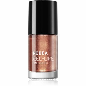 NOBEA Metal Gel-like Nail Polish körömlakk géles hatással árnyalat bronzed brown #N13 6 ml