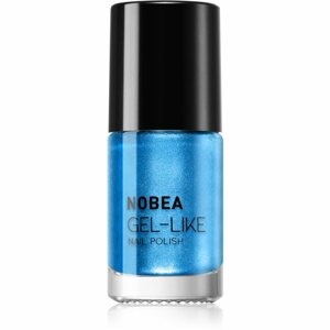 NOBEA Metal Gel-like Nail Polish körömlakk géles hatással árnyalat Atomic blue N#75 6 ml