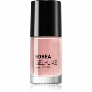 NOBEA Metal Gel-like Nail Polish körömlakk géles hatással árnyalat Shimmer pink N#77 6 ml