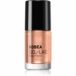 NOBEA Metal Gel-like Nail Polish körömlakk géles hatással árnyalat Orange blossom N#78 6 ml