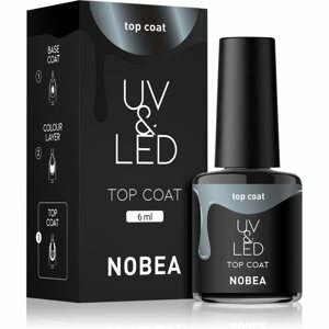 NOBEA UV & LED Top Coat fedőlakk UV/LED-es lámpákhoz fényes 6 ml