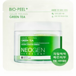 Neogen Dermalogy Bio-Peel+ Gauze Peeling Green Tea arctisztító peeling párnácskát élénk és hidratált bőr 8 db