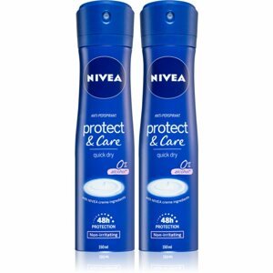 Nivea Protect & Care izzadásgátló spray 2 x 150 ml (takarékos kiszerelés)