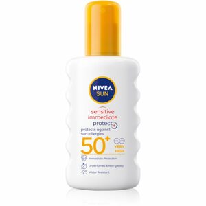 Nivea Sun Protect & Sensitive napvédő spray SPF 50+ 200 ml