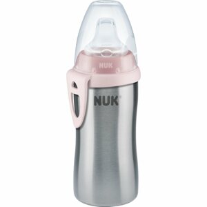 NUK Active Cup Stainless Steel gyerekkulacs Rose 215 ml