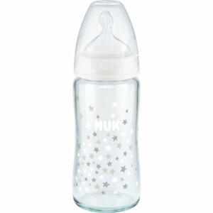 NUK First Choice + 240 ml cumisüveg üvegből hőmérséklet-figyeléssel 240 ml