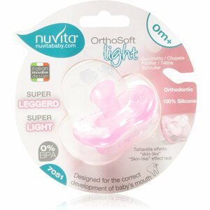Nuvita Orthosoft Light cumi 0m+ Pink 1 db