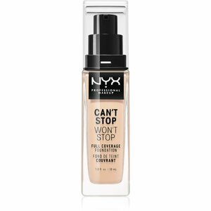 NYX Professional Makeup Can't Stop Won't Stop Full Coverage Foundation Magas fedésű alapozó árnyalat 05 Light 30 ml