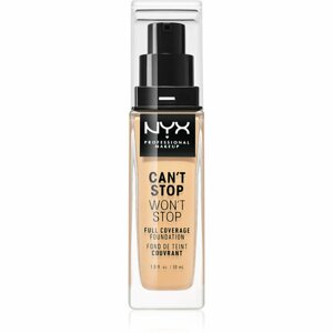 NYX Professional Makeup Can't Stop Won't Stop Full Coverage Foundation Magas fedésű alapozó árnyalat 07 Natural 30 ml