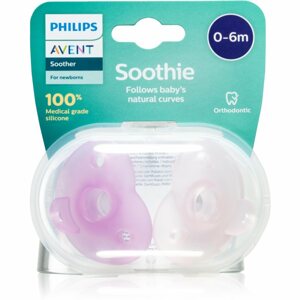 Philips Avent Soother For Newborns 0-6 m cumi Pink 2 db