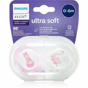 Philips Avent Soother Ultra Soft 0 - 6 m cumi Girl Dreams 2 db