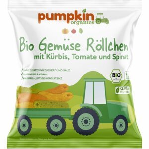 Pumpkin Organics BIO sütőtök, paradicsom és spenót kukoricapálcikák 20 g