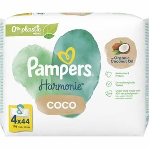 Pampers Harmonie Coconut Pure nedves törlőkendő gyerekeknek 4x44 db