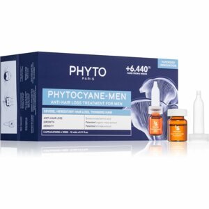 Phyto Phytocyane Men Treatment hajnövekedés és hajhullás elleni ápolás 12x3.5 ml