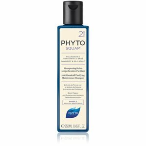 Phyto Phytosquam Anti-Dandruff Purifying Shampoo mélyen tisztító sampon a zsíros fejbőrre korpásodás ellen 250 ml