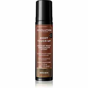 Revolution Haircare Root Touch Up spray a lenövések azonnali elfedéséhez árnyalat Brown 75 ml