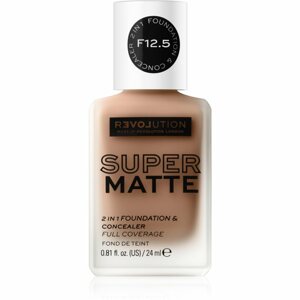 Revolution Relove Super Matte Foundation tartós matt make-up árnyalat F12.5 24 ml